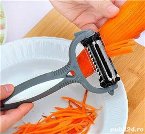 Taietor,curatator,feliaator multifunctional de 360 de grade rotativ pentru fructe                    - imagine 6