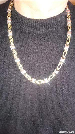 Lant barbatesc din aur model Versace 14K 64gr Lungime 57cm