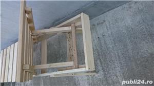 sezlong lemn brad lucrat manual - imagine 3