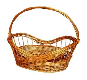 Cosuri model barcuta, impletite din rachita, natur, mahon, cosulete pentru cadouri - imagine 3