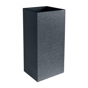 Jardiniera mare patrata inalta antracit 39,5x39,5x80 cm