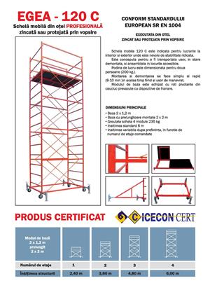 Schela mobila Egea 120 C
