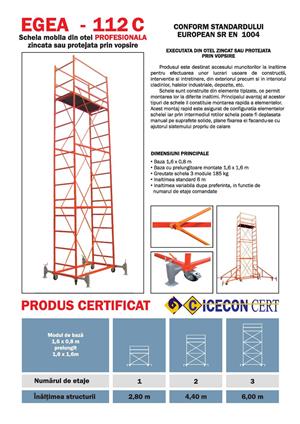 Schela mobila Egea 112 C - imagine 2