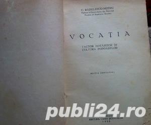 Vocatia, factor hotarator in cultura popoarelor, C. Radulescu-Motru, 1935 - imagine 3