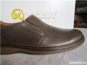 Pantofi din piele neteda pentru barbati.Noi. Marime 41 - imagine 6