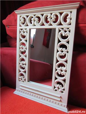 Oglinda Vintage model dantelat Shabby Chic-un cadou inedit 