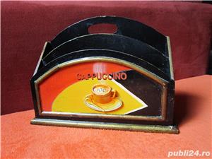 vechiul Paris suport organizator vintage din lemn, ornat 3D cadou inedit