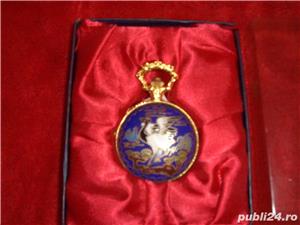 Ceas De Buzunar Capac Vopsit cu Portelan (schimb) - imagine 2