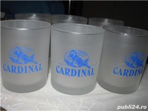 Pahare cardinal vodka,10 bucati transparente si mate,pahare originale noi,nefolosite,mate,unicate !!