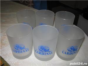 Pahare cardinal vodka,10 bucati transparente si mate,pahare originale noi,nefolosite,mate,unicate !! - imagine 2