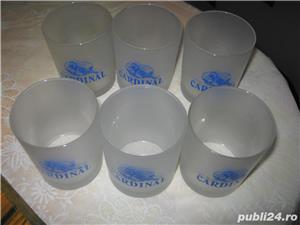 Pahare cardinal vodka,10 bucati transparente si mate,pahare originale noi,nefolosite,mate,unicate !! - imagine 3