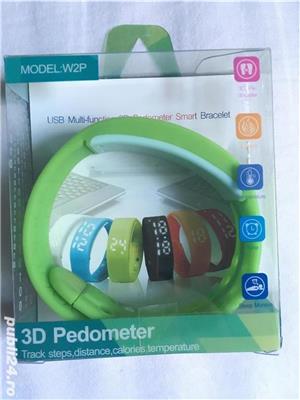 Vand bratara pedometru 3D model W2P,noua,in cutia ei sigilata