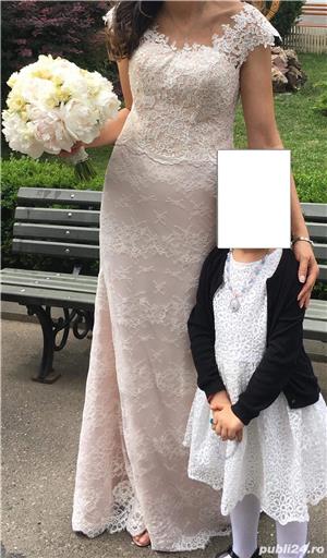 Vanzare rochie de mireasa si accesoriu pentru par - imagine 4