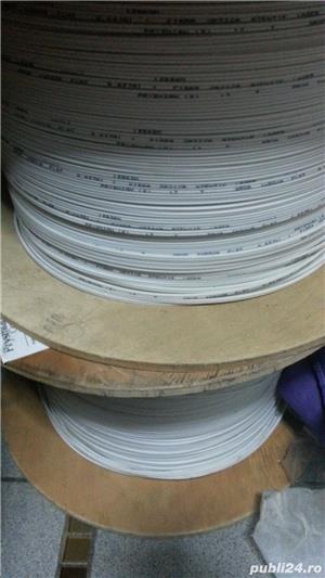 Vand fibra optica 1 fir noua sigilata de interior FTTH  culoare alba
