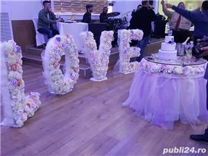 Aranjamente florale, Panou floral nunta-botez Giurgiu Bellagio Events  - imagine 10