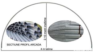  Arc din otel-zincat pt. solar 