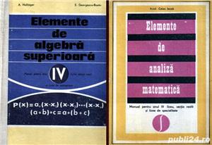 2 manuale matematică din 1975