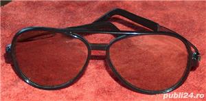 ochelari soare vintage, anii '70 cu toc piele