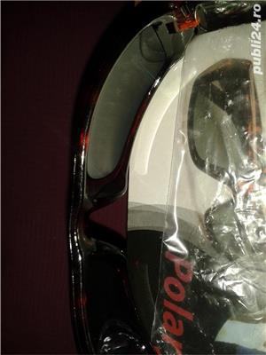 Ochelari de soare HD, Polarizati, Unisex, maro - imagine 2