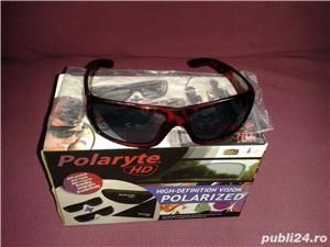 Ochelari de soare HD, Polarizati, Unisex, maro - imagine 3
