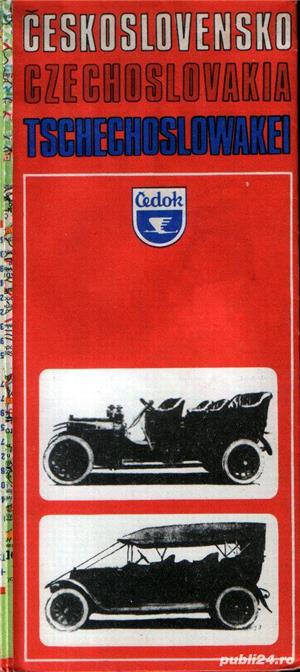 Cehoslovacia : harta + 7 prospecte turistice
