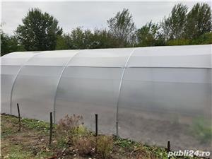 solar metalic pentru legume si flori 8 m lungime  4 m deschidere  2,5 m inaltime