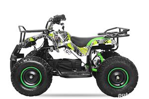 Mini ATV electric pentru copii NITRO Torino Quad 1000W 48V GRAFITI Verde Nou - imagine 3
