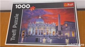 2 Puzzle Trefl Basilica San Pietro din Roma-1000 piese 