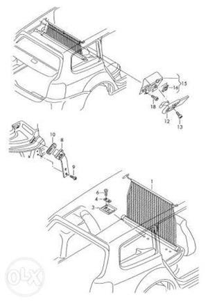 Plasa despartitoare portbagaj Golf 5 Golf 6 Golf 7 - imagine 3