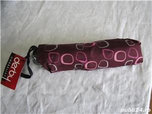 Umbrela de dama bordo/grena-pliabila manual- mini - imagine 4