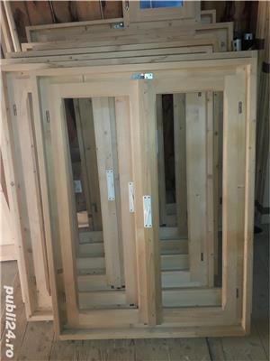 Geam dublu din lemn masiv 