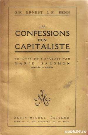Les confessions d'un capitaliste de Ernest J.P. Benn (1925)