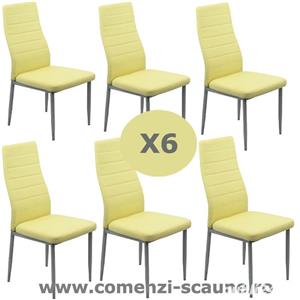Set 6 scaune de bucatarie-TRANSPORT GRATUIT - imagine 2