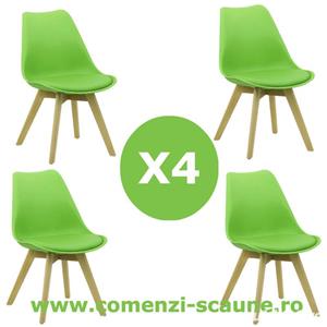 Set 4 scaune de living si bucatarie in stil scandinav-Transport Gratuit