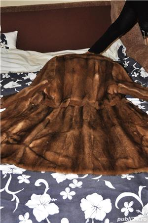 Haina blana naturala din nurca-maro-Germania - imagine 2