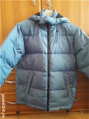 Geaca matlasata bleo-gri 