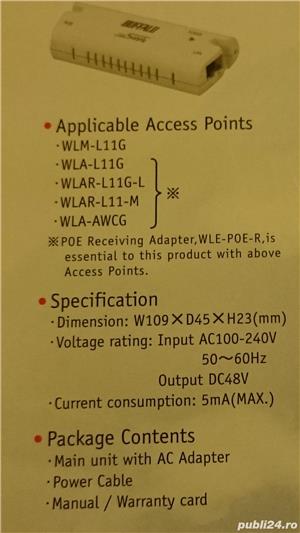Injector POE Buffalo WLE-POE-S American  - imagine 4