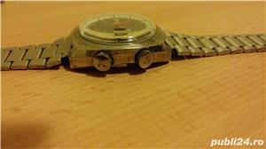 Ceas mecanic elvetian Cauny Prima cu data si sonerie - imagine 3