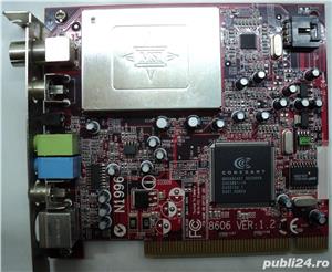 Tuner TV MSI 8606 Ver 1.2 PCI Video Ports CATV/RF Coax: F I/O, Composite