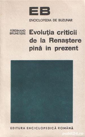 Evoluţia criticii de la Renaştere până în prezent