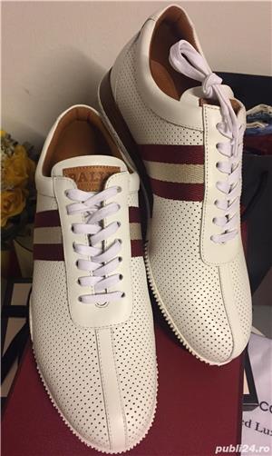 Sneakers Bally white golf,calf/perforated,produs original. - imagine 2