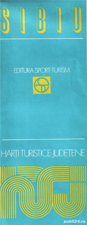 judeţul Sibiu - harta turistică