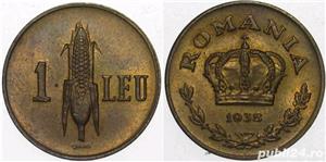 monedă 1 leu 1938
