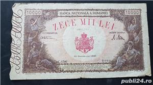 3 Bancnote 10.000 Lei puse in circulatie intre anii 1945-1946 - imagine 3
