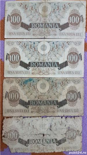 7 Bancnote 100 lei puse in circulatie in anul 1947 - imagine 2