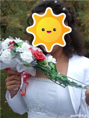 Rochie Mireasa tip printesa plus diferite accesorii - imagine 6