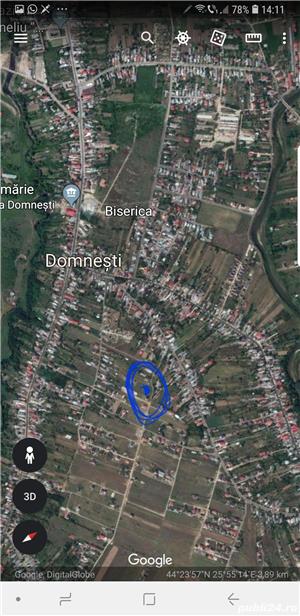 Domnesti, Strada Campul cu flori, proprietar teren rezidential 2.770 mp! - imagine 2