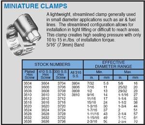 Coliere inox 43-57mm / 7.9 mm latime / la cutie 10 buc - pretul este pentru o cutie - imagine 2