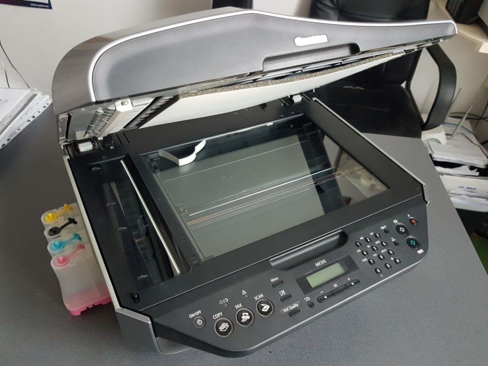Canon MX 310 CISS ADF scaner imprimanta xerox A4, fiabil cel mai mic cost intretinere si listare - imagine 3