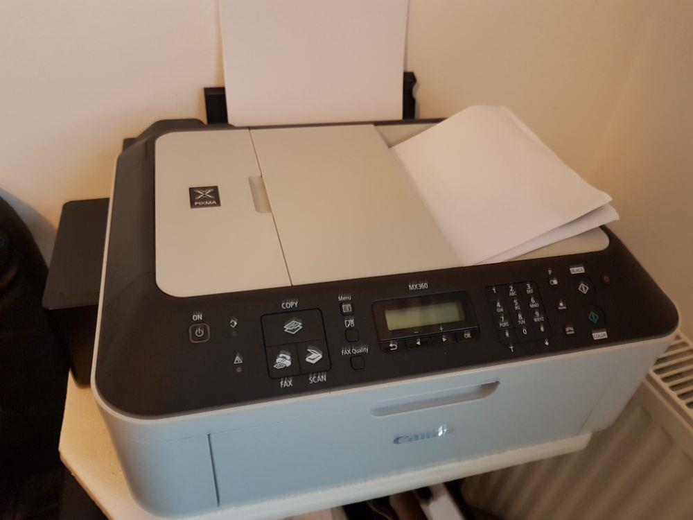 Canon MX 360 CISS ADF imprimanta copiator xerox scaner ca noua cerneala OEM cartusele noi fiabila - imagine 5